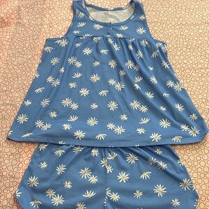 GAP Blue Floral Kids Pajama Set